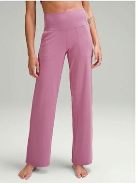 Lululemon Align High-Rise Wide-Leg Pant 31" Velvet Dust Pink W5EGZS Size 6 $128